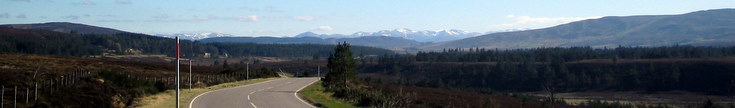 Cairngorms and Grampians from the North