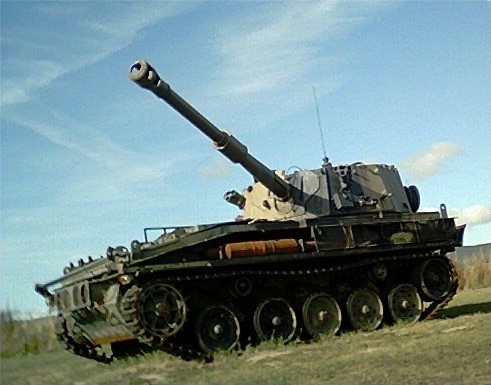 Tank outside the Deeside Activity Centre