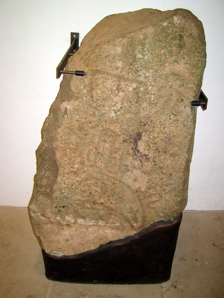 Pictish stone inside Migvie Kirk